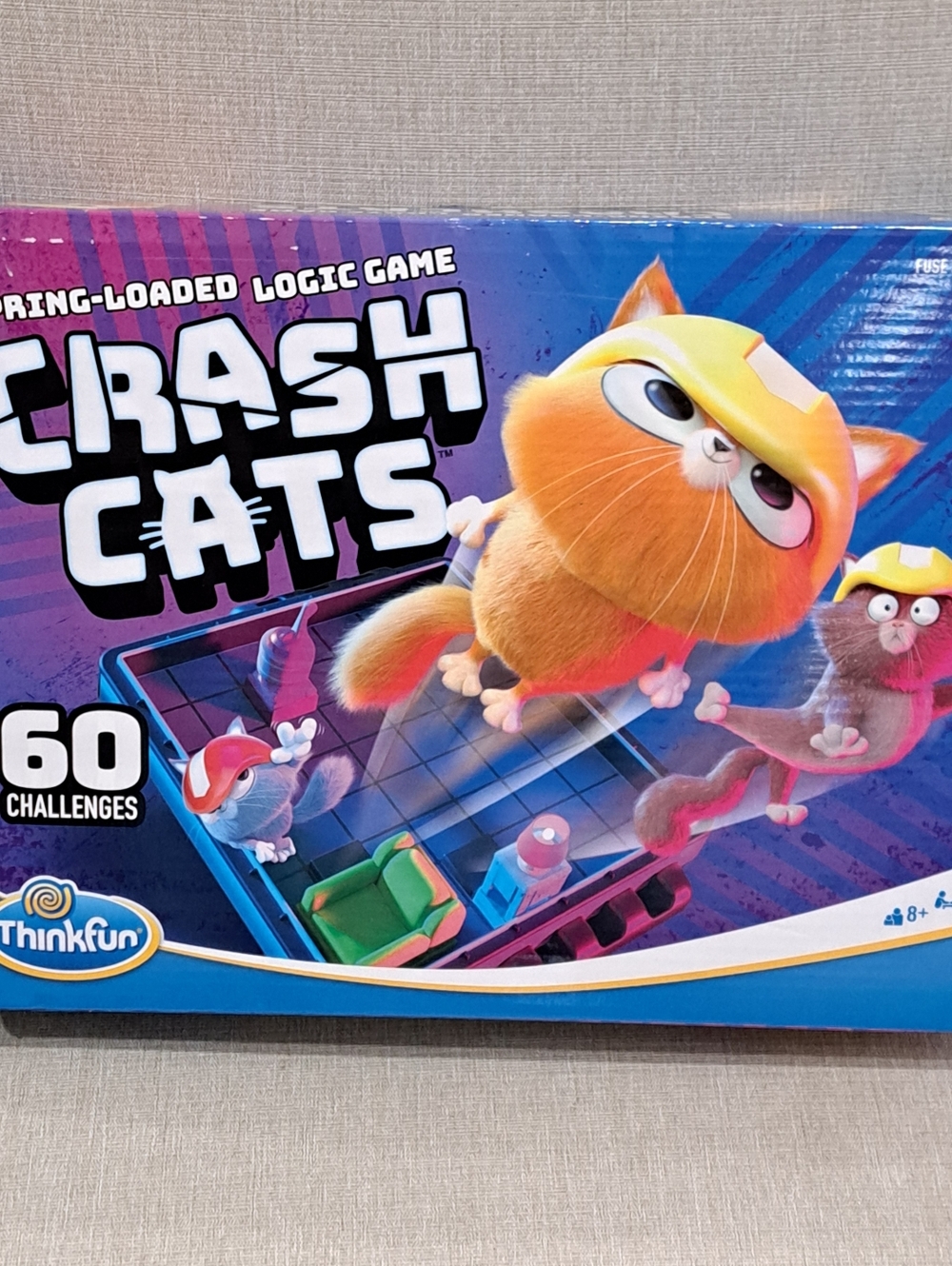 ThinkFun Crash Cats Logic Game- COMPLETE